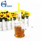Glass Vinegar 200ML Empty Glass Oil Vinegar Bottles With Handle And Plastic Lid