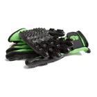 Silicone Glove Brush Enhanced Five Finger Design factory outlet Silicone pet glove with 255 Grooming Tips