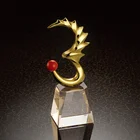 Crystal Trophy Manufacturer Crystal And Gold Plated Eagle Trophies And Awards