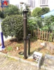 2m 6ft to 8m 24ft silver white handle foot pump pneumatic telescopic mast with tripod mobile camera tower