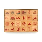 2020 hot sale Xmas style carved wood rubber stamp for making card, Wholesale new design carved wood rubber stamp