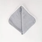 100% organic cotton muslin pompom baby blanket baby soft comforter