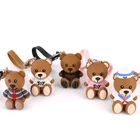 personalized 3D soft pvc bag charm accessories cartoon anime figures marvel keychain