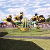 Kids love outdoor playground amusement rotary honey bee rides for sale