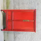 Chinese antique red two door two drawer noodle cabinet wedding wardrobe