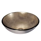 Glass Tempered Sink Tempered Glass Sink Double Glass Marble Tempered Washing Basin Countertop Vessel Sink N19