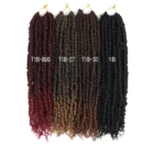 Hot Sale Spring Twist Hair Synthetic Crochet Braid Hair Spring Twist