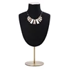 Boutique Metal and Linen Necklace Bust Displays Jewelry Mannequin Stand Bust Model Necklace Display