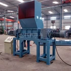 Double shaft SKD11 blade small metal plastic tire cardboard paper industrial shredder machine for sale