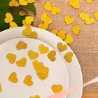 Gold Glitter Paper Confetti Hearts for Valentine's Decor, Wedding, Party, Decor, DIY Table Confetti Decor