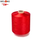 100% dty 150/48 dope dyed polyester textured yarn