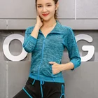 Cheap Wholesale Casual Jacket Gym Running Training Sports Yoga Womens Hoodies Sweatshirt With Pocket