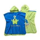 100% Cotton Beach Hooded Towel Ponchos Pattern For Children