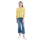 J&H casual top& blouse crew neck dry fit shirt loose solid color plus size women's t-shirts