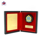 Longzhiyu 13 years china professional supplier custom wooden honor shields customised plaque award with wooden box