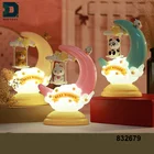 best quality cartoon night led desk moon table children lamp