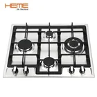 Stainless steel top 4 burner gas hob for kitchen cooktop built in gas stove