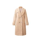 High Quality Winter ladies Coat Notched lapel Long Women Trench Coat