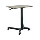 Laptop Table Movable Gas Lift Height Adjustable Desk Single Column Sit Stand Home Office Laptop Table