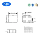 Saw SJK SMD 2520 SAW Filter-5AW Series 1568MHz