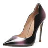 Sexy Design Women Pointy Toe High Heels Stiletto Pumps Large Size 45 Basic Dress Shoes Gradient Color Party Shoes