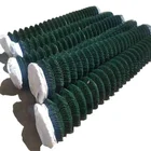 1.5*15m roll green pvc coated chain link wire mesh fence
