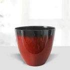 Decoration Pots Cyrus Wholesale Home Decoration Round Plant Pots Big Plastic Flower Pots/