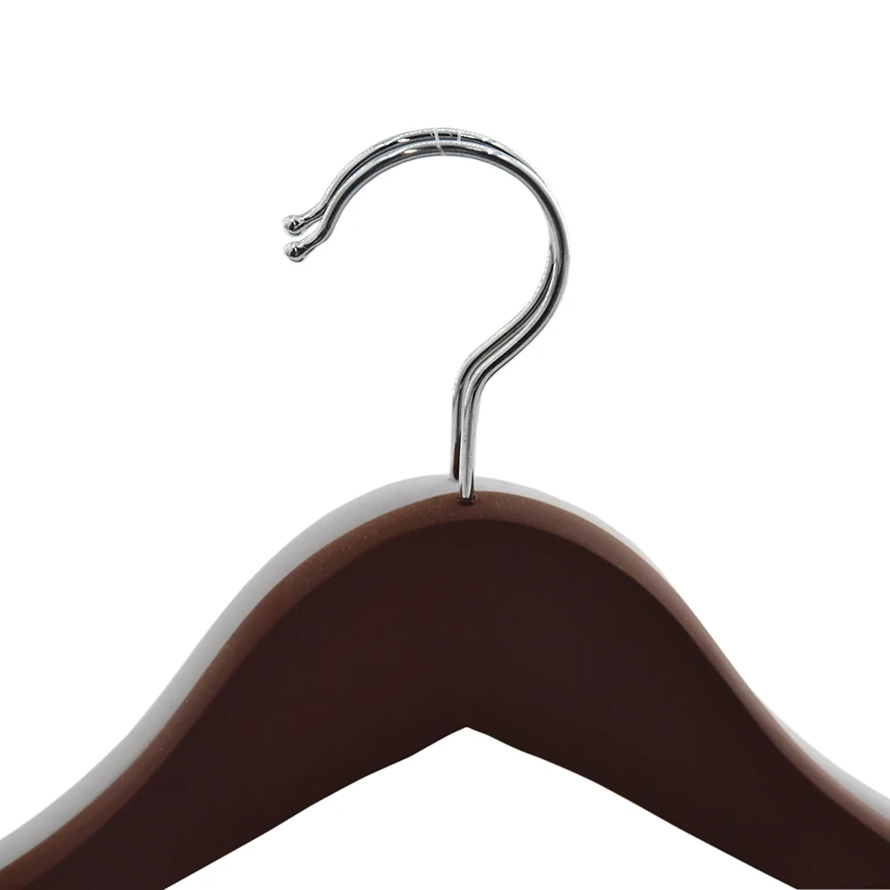 High Quality Free Sample Non Slip Suit Coat Hanger Customize Hanger Wooden With Rubber