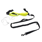 Wholesale Multifunction Nylon Elastic Hands Free Reflective Bungee Dog Lead Walk Running Jogging Waist Belt Leash Bag