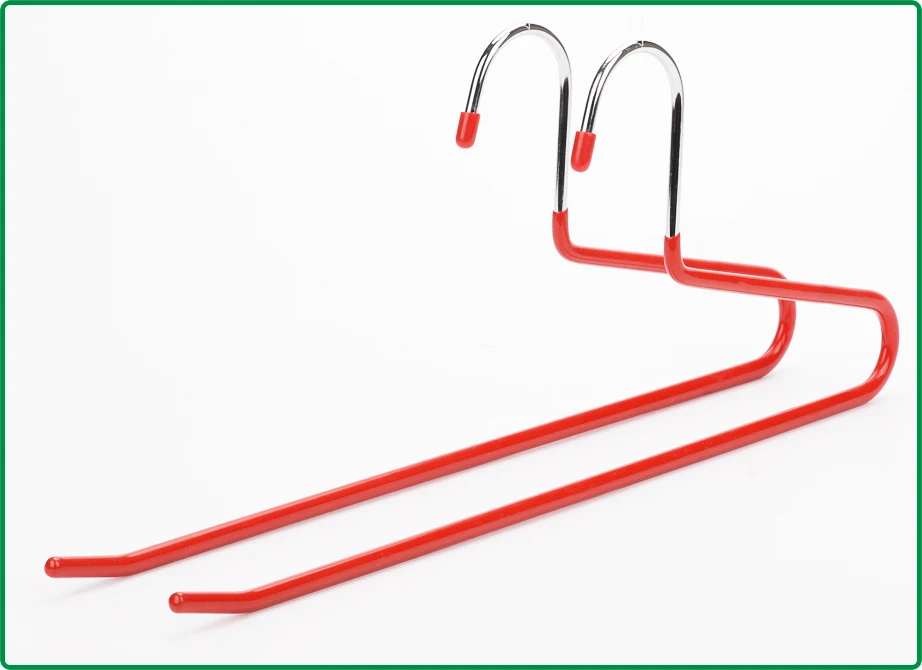 Factory Directly Non Slip PVC-coated wire hanger metal for pants
