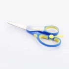 Kids Scissors Unique 5.25" Soft Grip Handle With Name Card & Spring Student Scissors SC5380