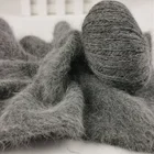 Yarn Fancy Soft Fluffy Hair 5/16 NM 70% Angora 30% Nylon Rabbit Fur Yarn For Knitting