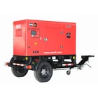 80kw/100kva with perkins engine 1104C-44TAG2 2 wheels trailer silent generator on sales