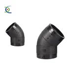 HDPE high quality best price eletrofusion fusion 45 elbow tube fitting 50/63/75/90/110/160/200/250/315mm