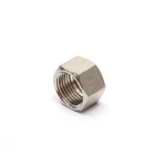 Hex Brass Nut Insert Brass Plated Customized HEX Plated Brass Flat Head Bolts And Nut With Female Thread