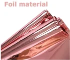 新スタイルローズゴールド箔テーブルクロステーブルカバー 54 × 108 インチ光沢のあるプラスチックパーティーや結婚式のため