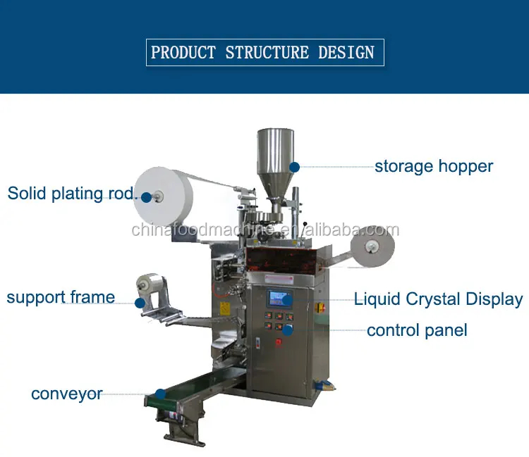 Fully Automatic Tea Bag Inside and Outside Tea Pouch Bag Packaging Machine supplier