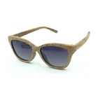 Custom logo cork wooden bamboo glasses sunglass for man