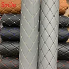 Leather PVC Sponge Leather For Car Seat Filling Upholstery Material Covering 3D 5D Car Floor Mats Leather Diamond Grain