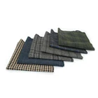 custom plaid blend woolen yarn dyed tartan wool coating fabric wholesale stocklots