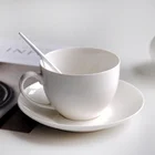 Wholesale fine bone china ceramic coffee tea cup and saucer set