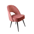 Bazhou Wholesale Modern metal legs High quality colorful seat fabric dining chair