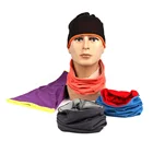 Jiabao Plain Polyester face shield motorcycle multifunctional double neck gaiter custom logo sports head bandana scarf