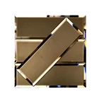 Mirror Glass Glass 4MM Beveled Edge Rectangle Beveled Mirror Tiles/beveled Mirror Trips/beveled Glass Mirror