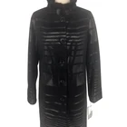 Good warming effect cheap asian fashion parkas leather trench women coat luxury women suede coat with fur