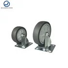 hot sale industrial 4'' 5'' rotary TPR wheel platform trolley used rubber wheel
