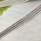 Clothing 2cm Polyester Fashion Color Jacquard Elastic Band Striped Stretch Custom Nylon Webbing Pants Belt Clothing
