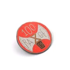 black nickel plating metal custom hard enamel pin 20mm