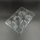 Food grade pet plastic biscuit packaging 6 pcs candy cake plastic packaging inner tray
