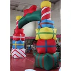 5m Inflatable Christmas Gift Arch for Outdoor Entrance Decoration on Sale